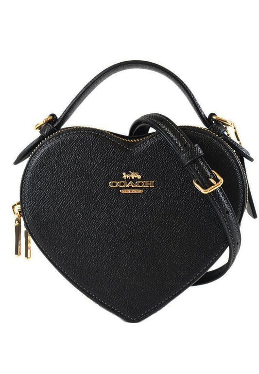 Coach Heart Crossbody - Black