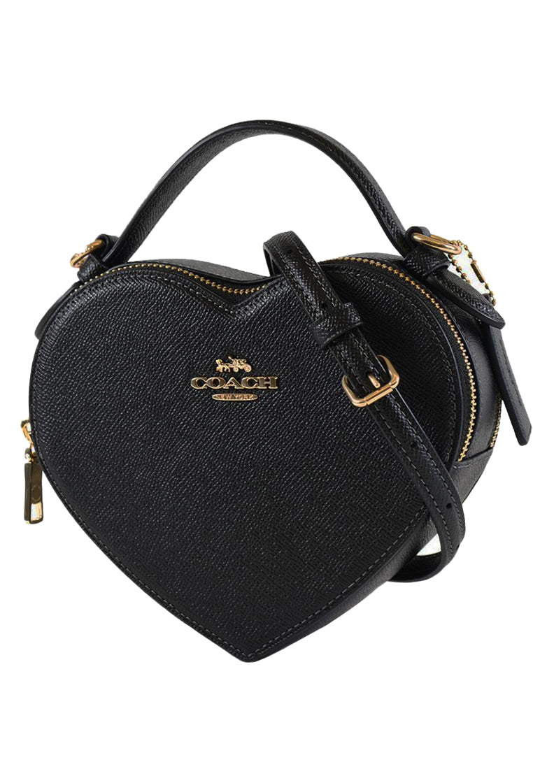 Coach Heart Crossbody - Black