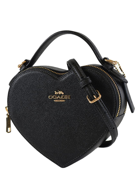 Coach Heart Crossbody - Black