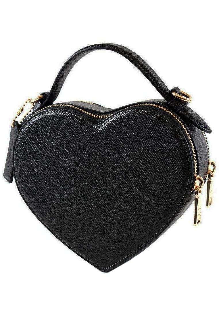 Coach Heart Crossbody - Black