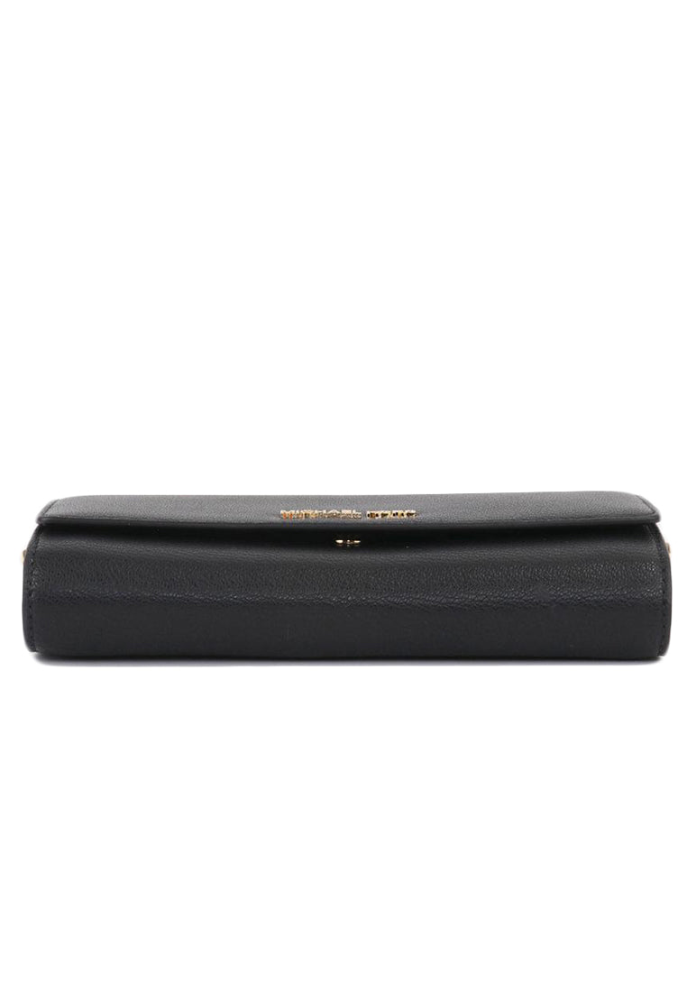 Michael Kors Jet Set Large Leather Crossbody Bag - Black