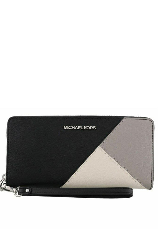 Michael Kors Jet Set Travel Colorblock Large Continental Wallet - Black/Multi
