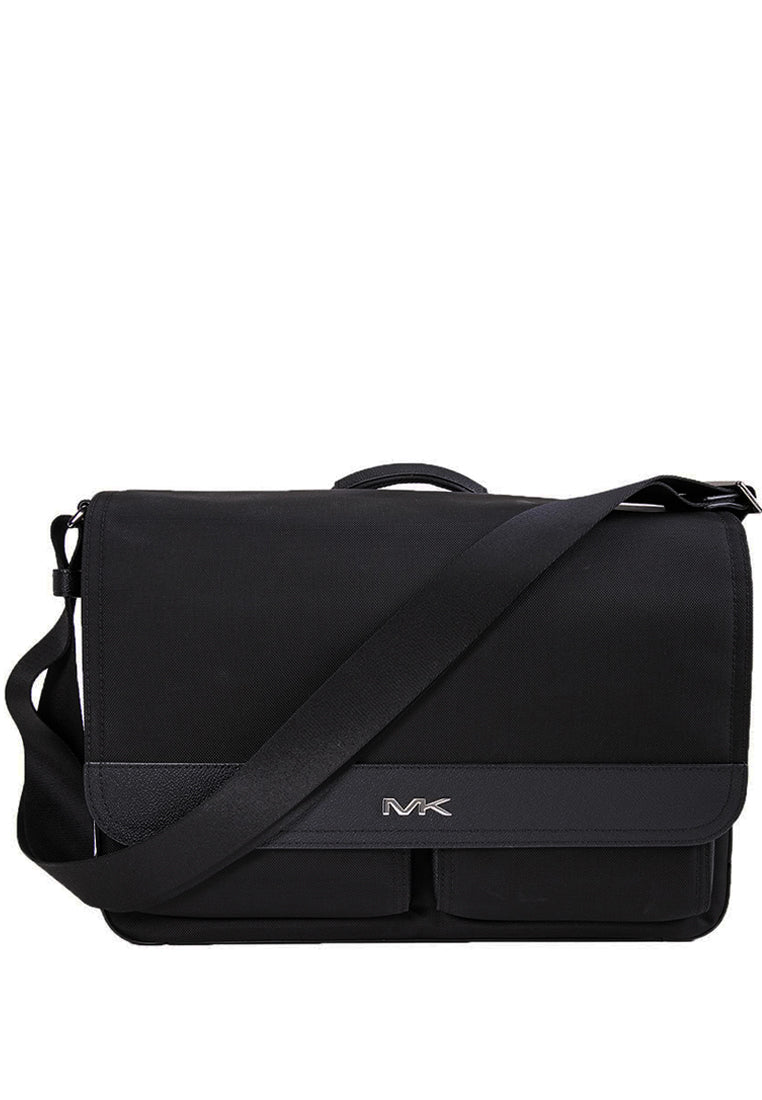 Michael Kors Mens Lautner Nylon Messenger Utility Bag - Black