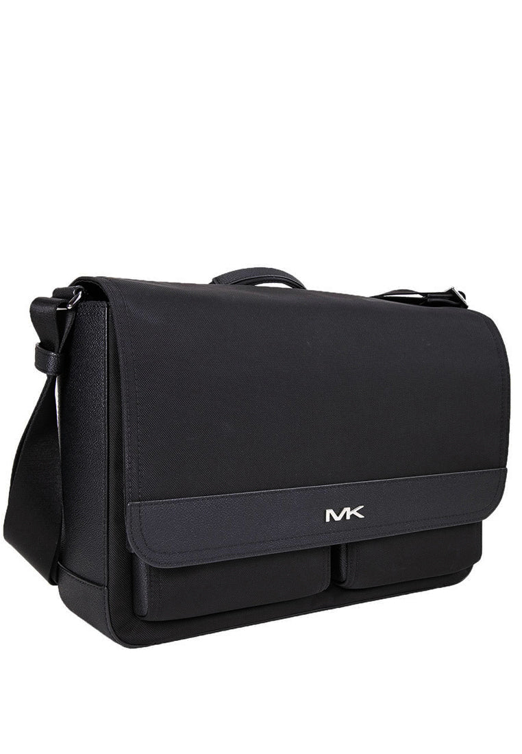 Michael Kors Mens Lautner Nylon Messenger Utility Bag - Black