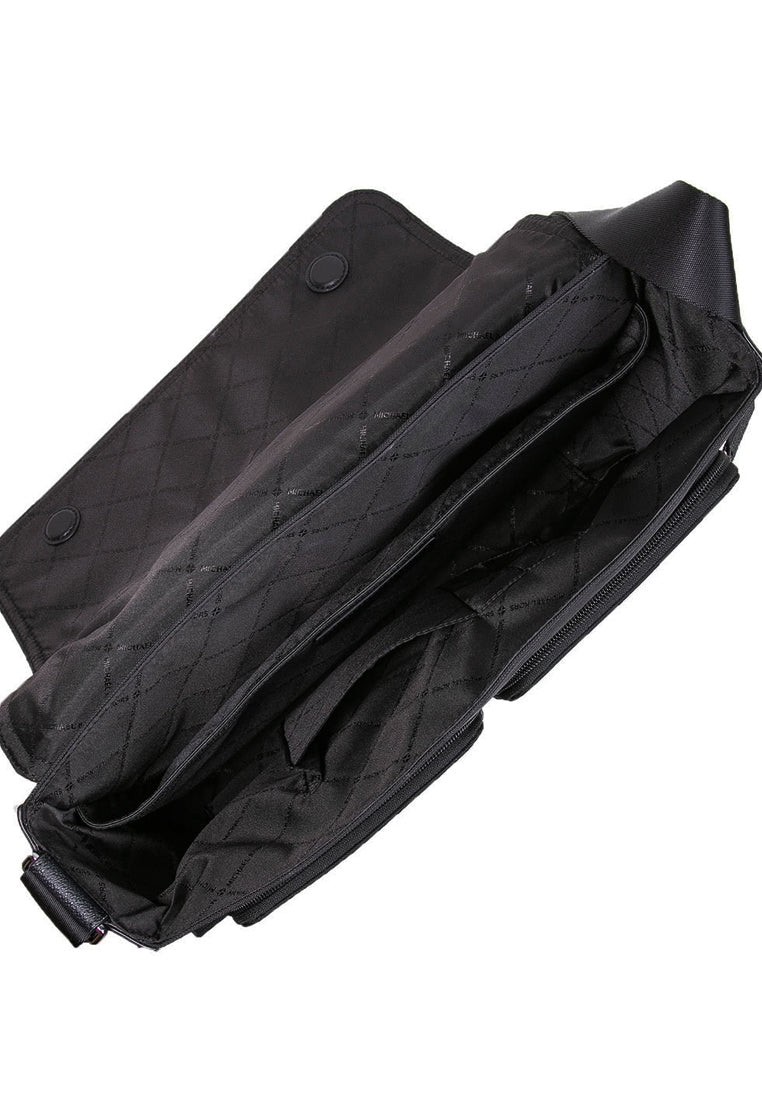 Michael Kors Mens Lautner Nylon Messenger Utility Bag - Black