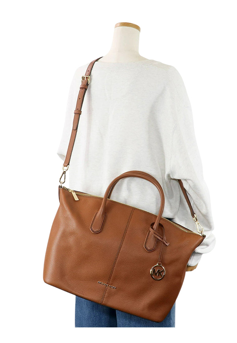 Michael Kors Hyde Large Satchel - Brown