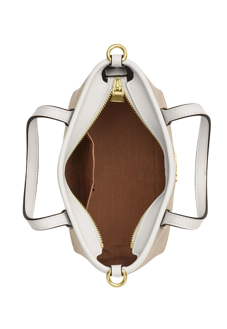 Coach City Mini Tote Bag In Signature Canvas - Sand White