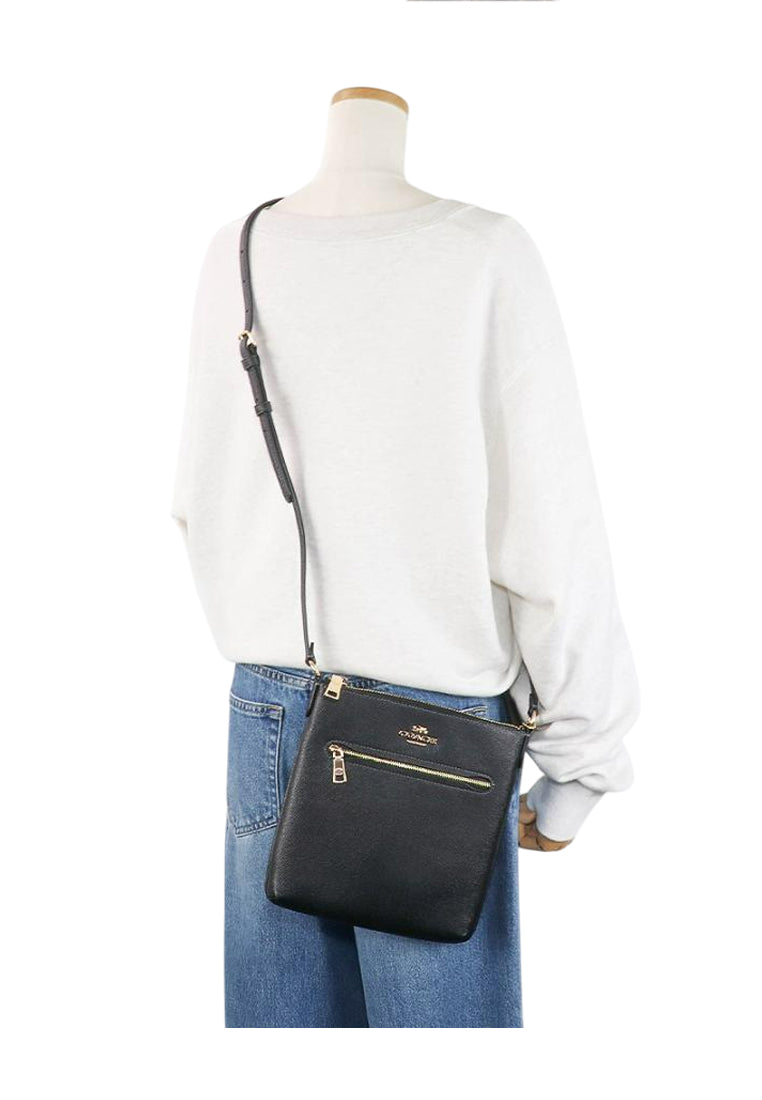 Coach Mini Rowan File Bag - Black