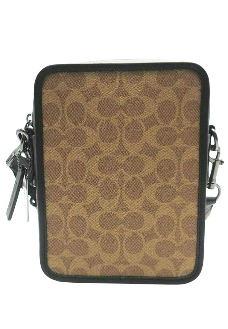 Coach Mens Sullivan Crossbody In Signature Canvas With Patches - Brown/Multi