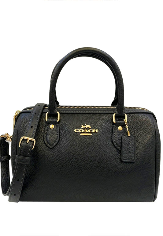 Coach Rowan Satchel Bag - Black