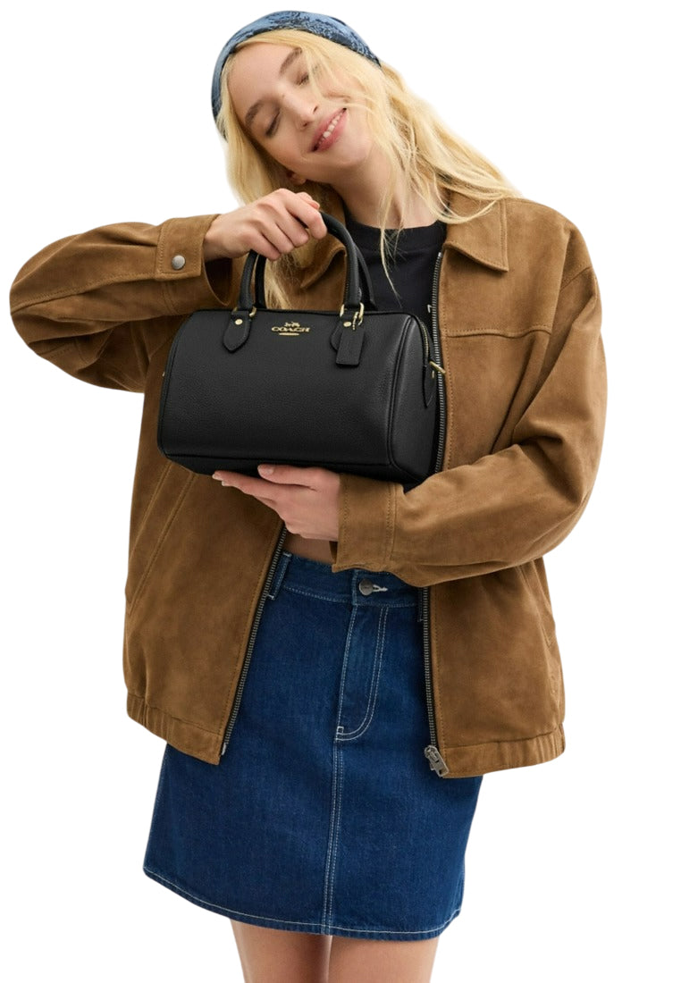 Coach Rowan Satchel Bag - Black