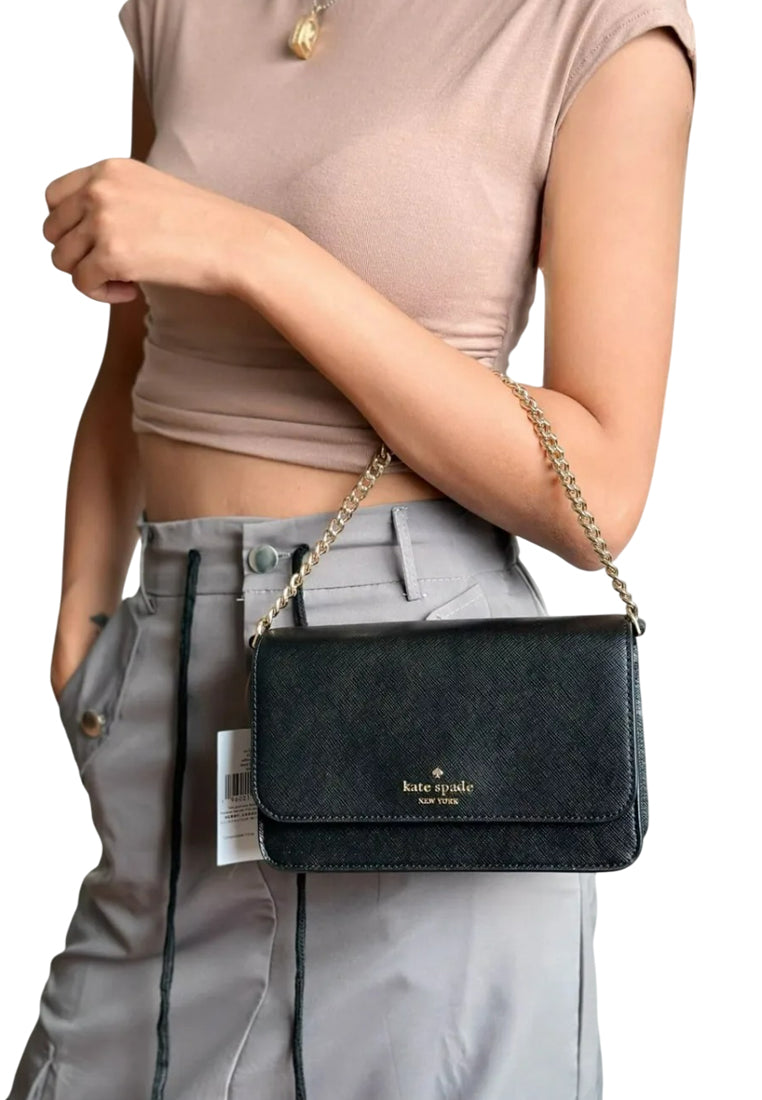 Kate Spade Madison Small Flap Crossbody - Black