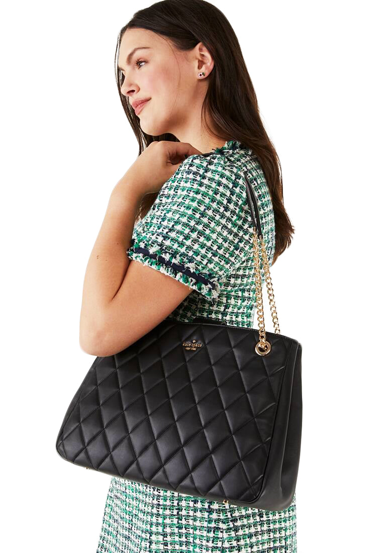 Kate Spade Carey Quilted Tote - Black