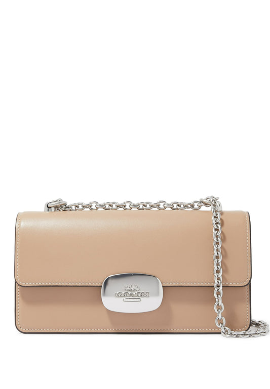 Coach Eliza Flap Crossbody Bag - Beige