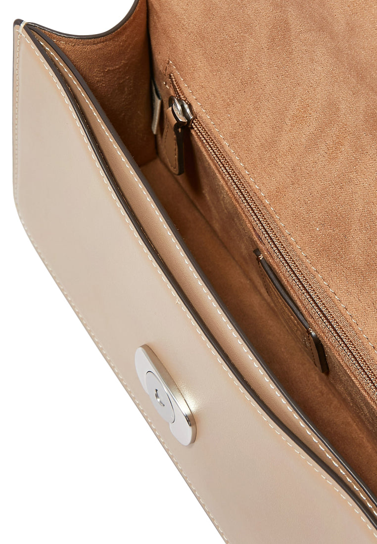 Coach Eliza Flap Crossbody Bag - Beige