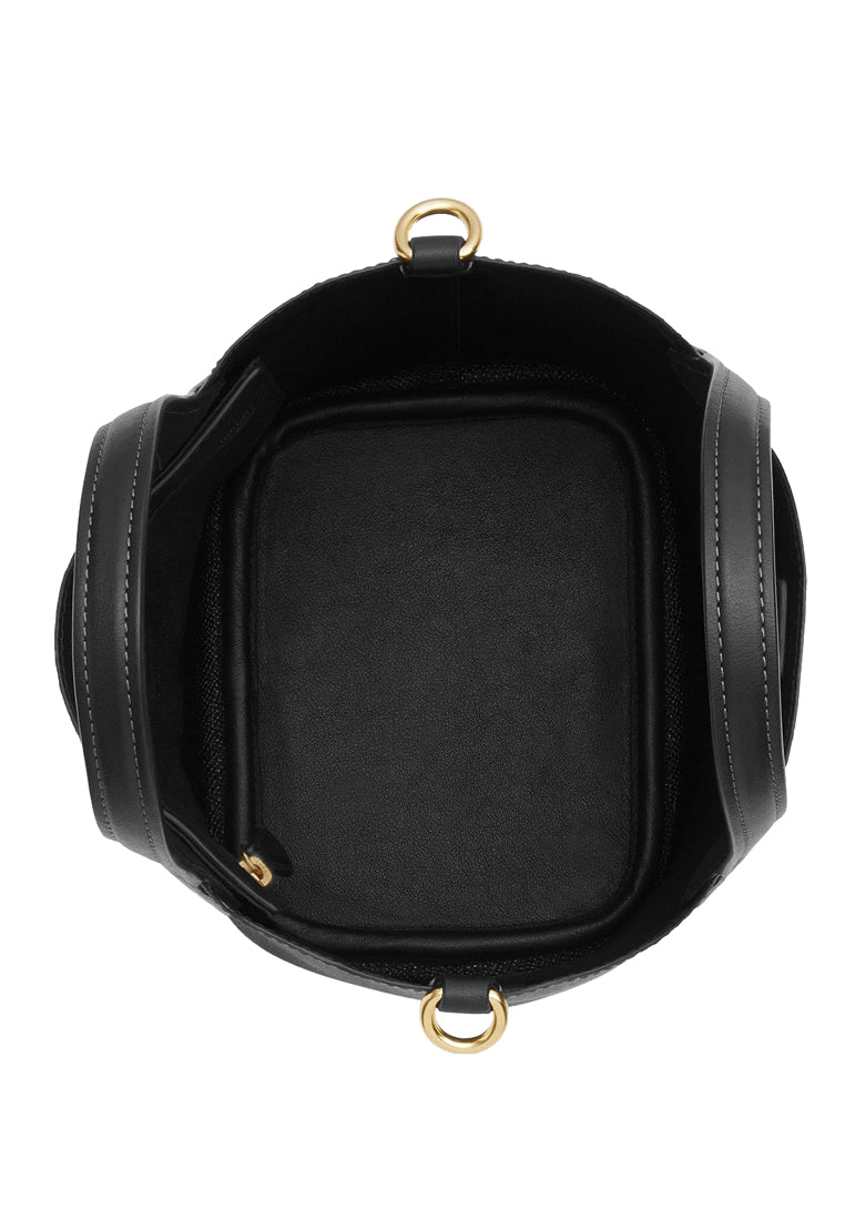 Coach Hanna Bucket Bag In Signature Canvas - Walnut Black