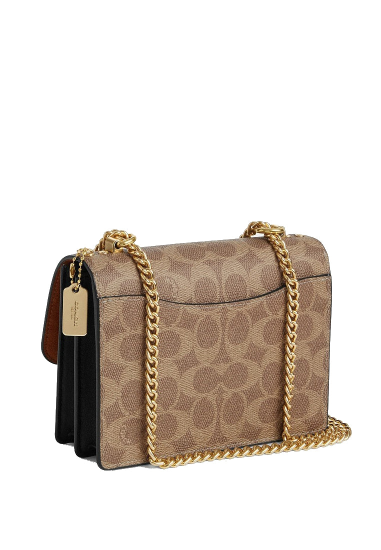 Coach Mini Klare Crossbody Bag In Signature Canvas - Tan/Black