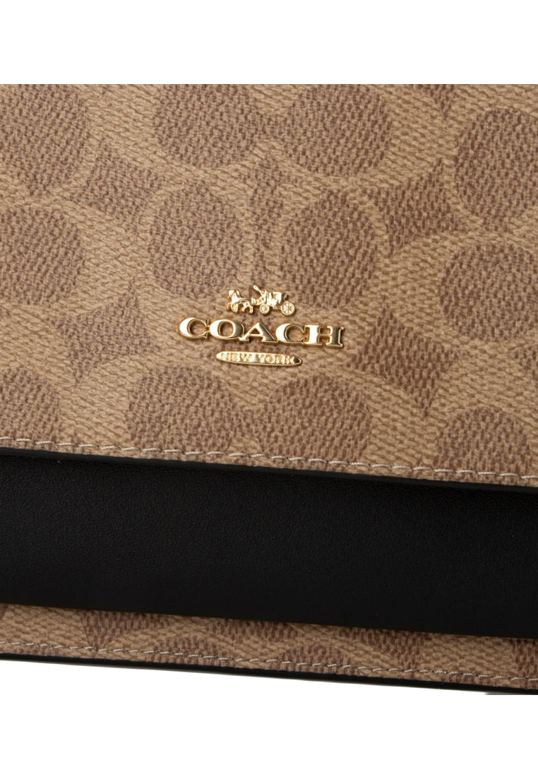 Coach Mini Klare Crossbody Bag In Signature Canvas - Tan/Black
