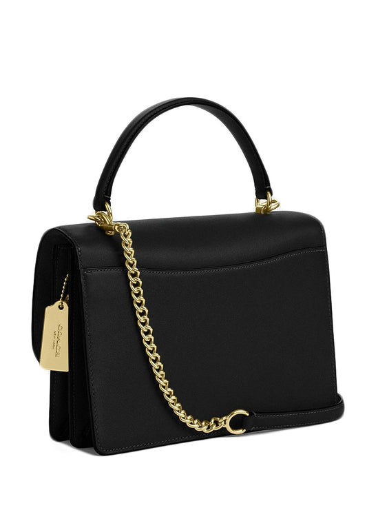 Coach Klare Top Handle Bag In Signature Canvas - Walnut/Black