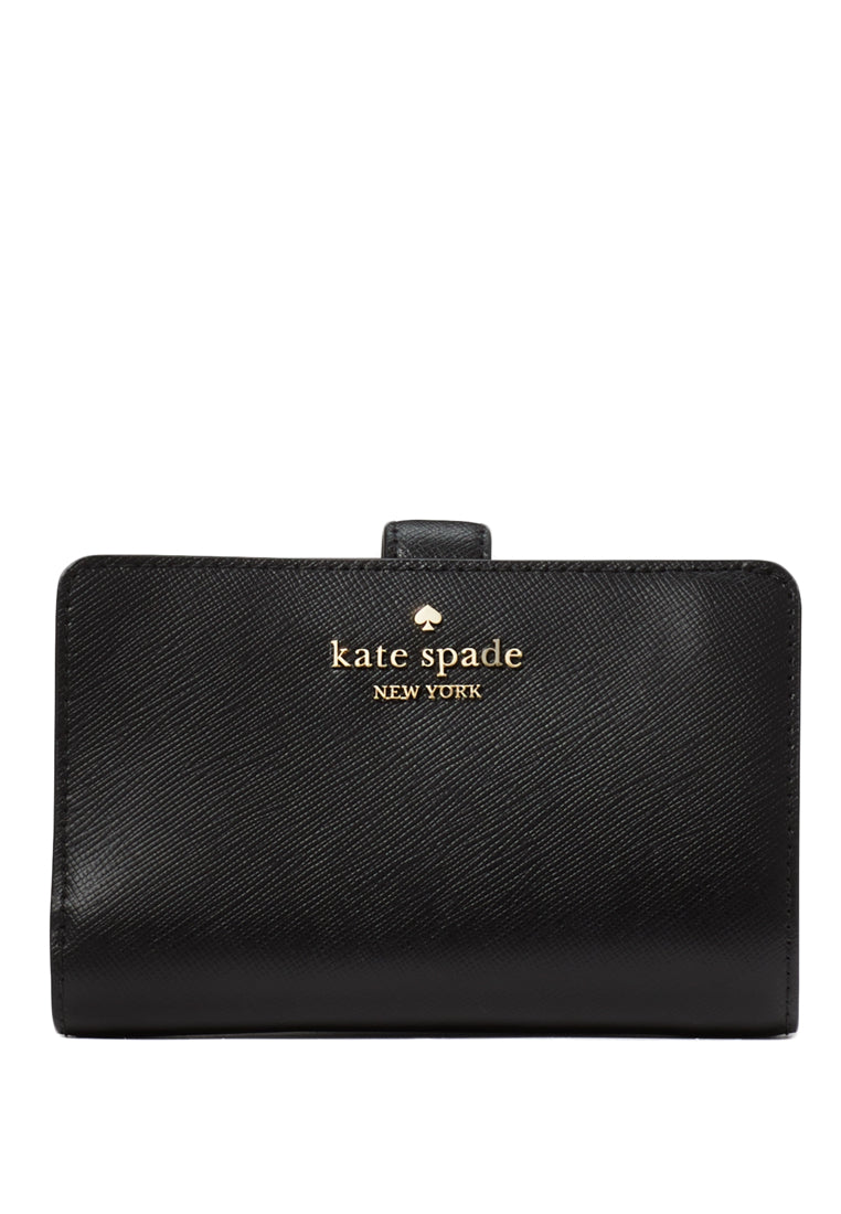 Kate Spade Madison Medium Compact Bifold Wallet - Black [CLEARANCE]