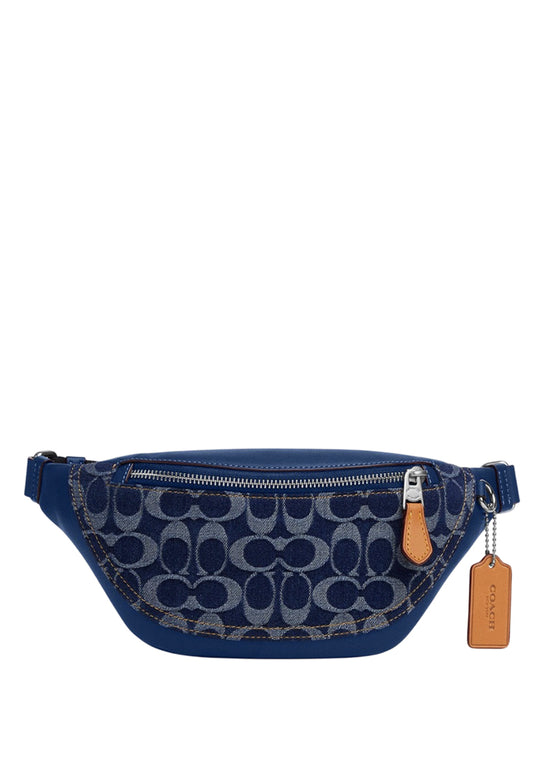 Coach Mens Warren Mini Belt Bag In Signature Denim - Denim