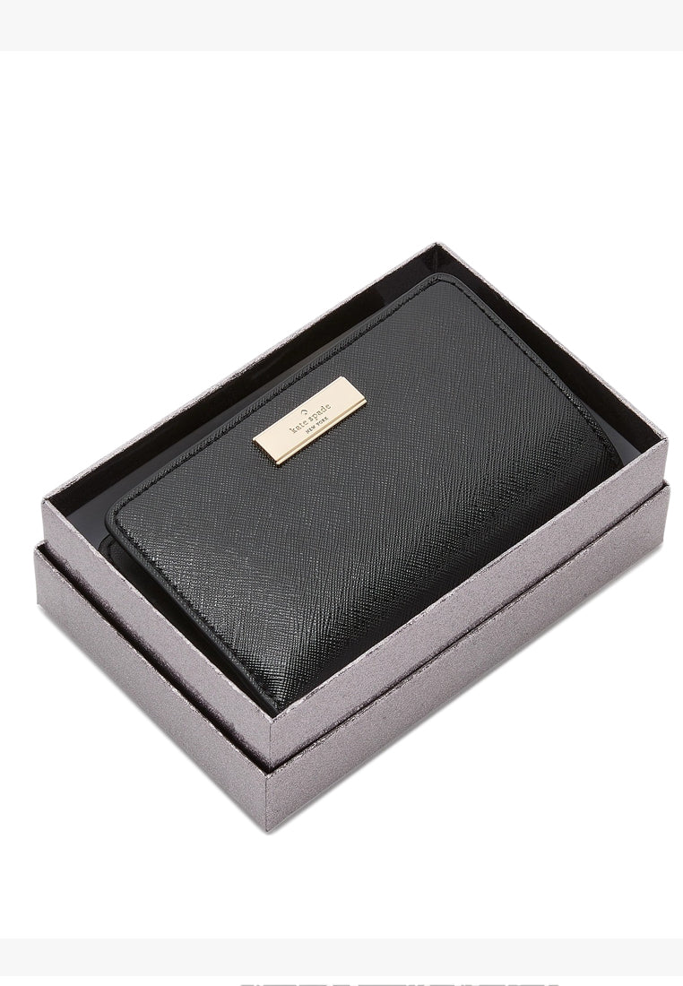 Kate Spade Kenzie Boxed Medium Compact Wallet - Black