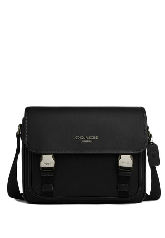 Coach Mens Racer Messenger Bag - Black