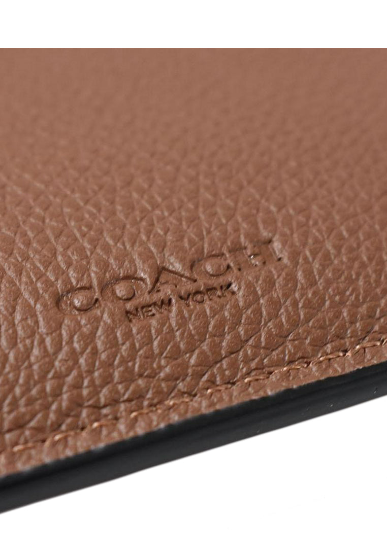 Coach Men 3 In 1 Wallet - Dark Saddle