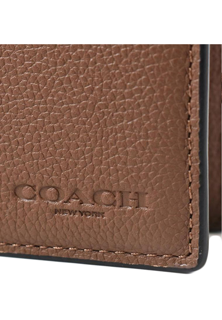 Coach Men 3 In 1 Wallet - Dark Saddle