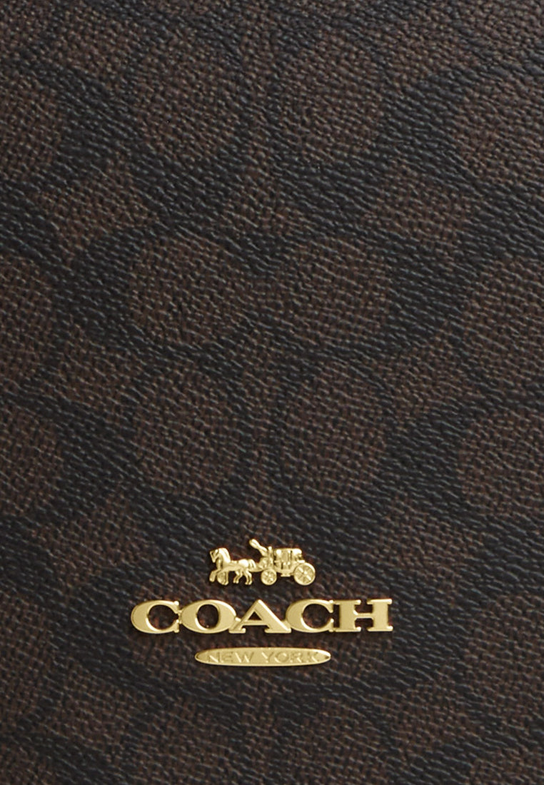 Coach Quinn Bag In Signature Canvas - Walnut/Black