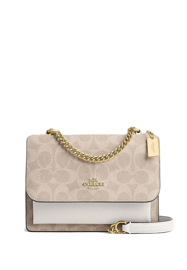 Coach Mini Klare Crossbody Bag In Signature Canvas - Light Brown/White