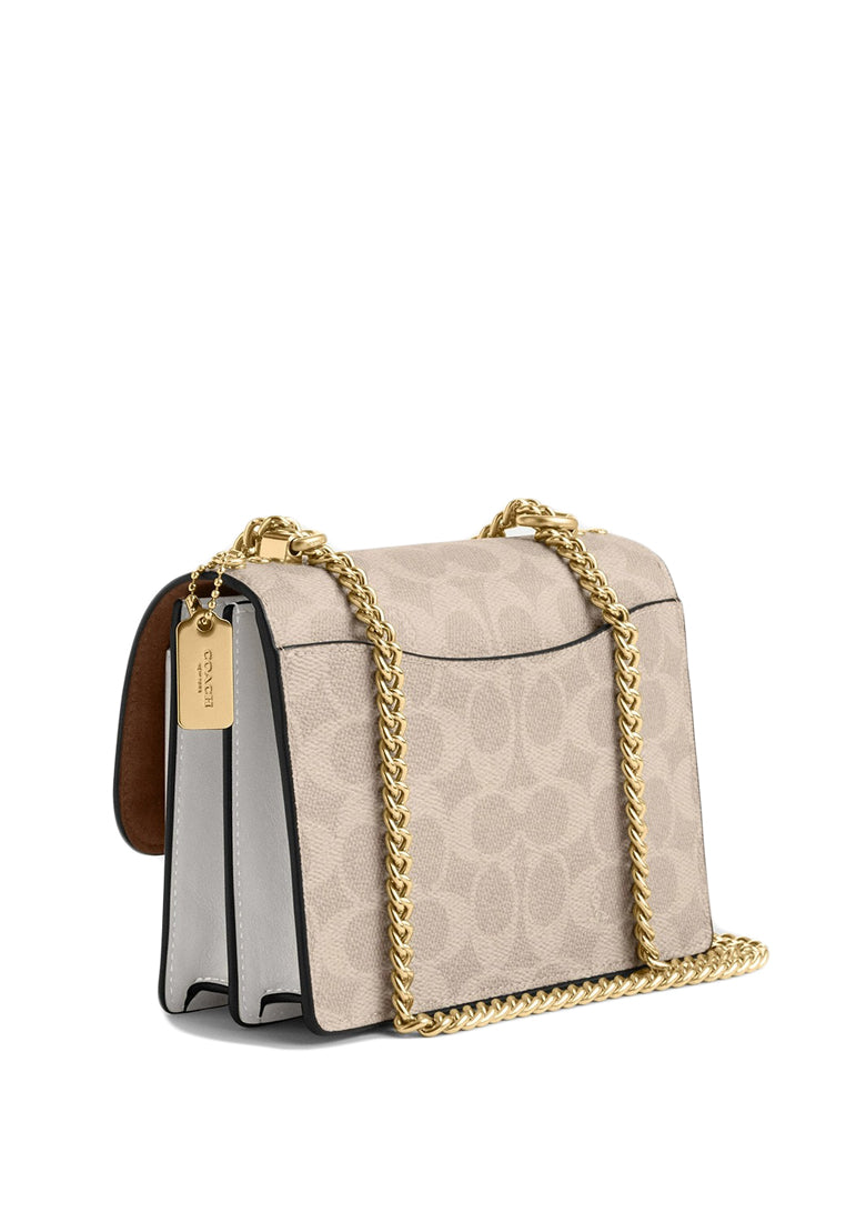 Coach Mini Klare Crossbody Bag In Signature Canvas - Light Brown/White