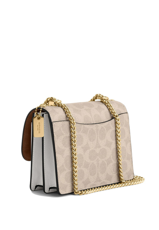 Coach Mini Klare Crossbody Bag In Signature Canvas - Light Brown/White