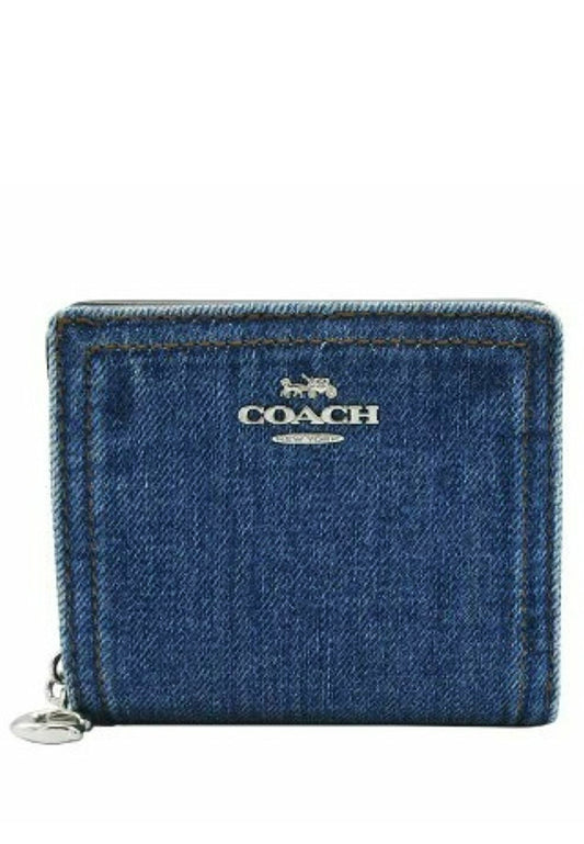 Coach Snap Wallet - Indigo Blue