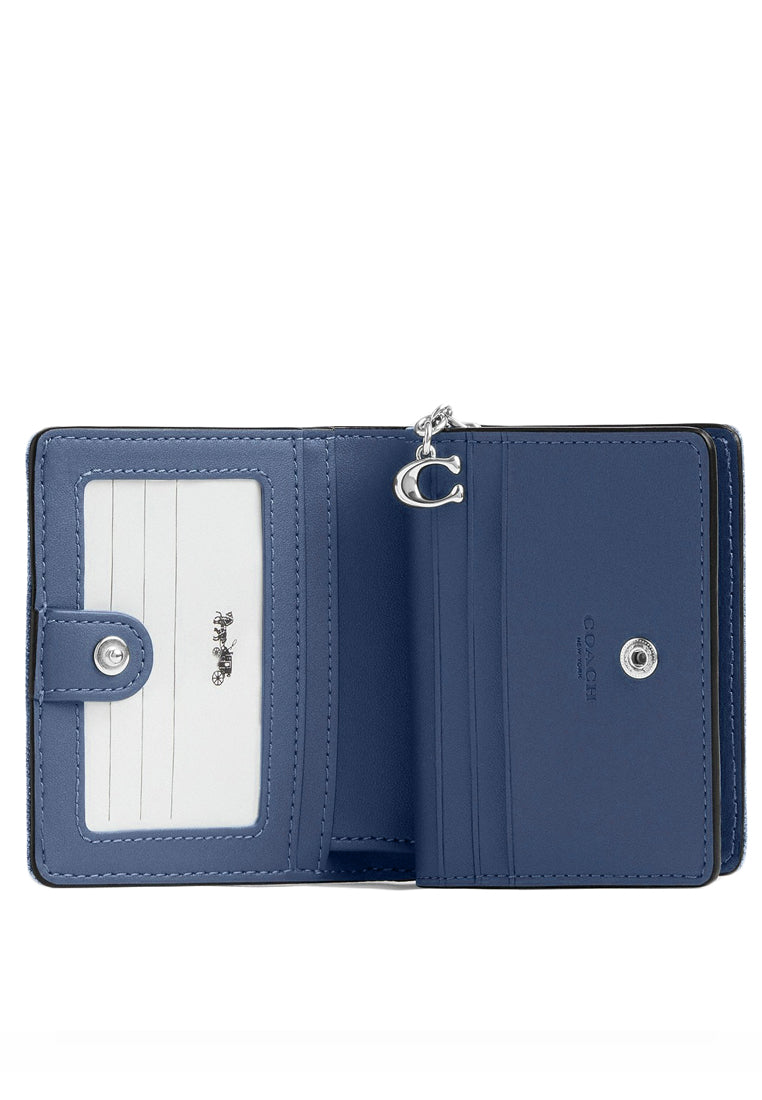 Coach Snap Wallet - Indigo Blue