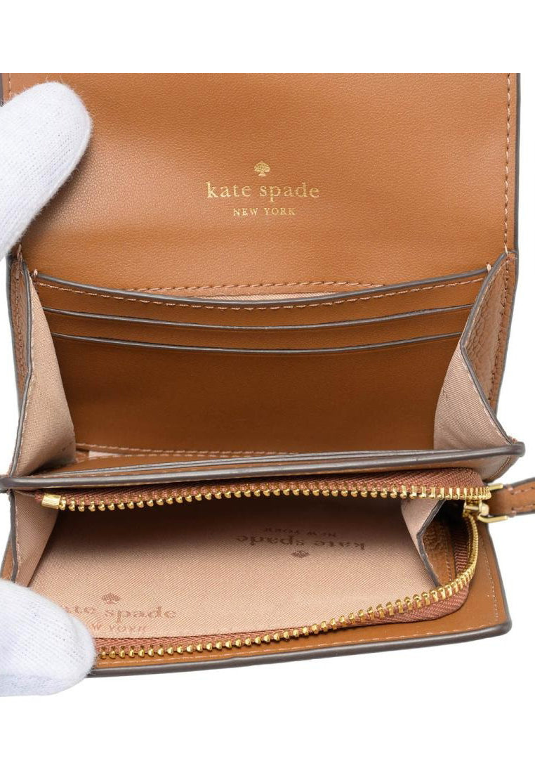 Kate Spade Kayla Small L-Zip Wallet - Brown