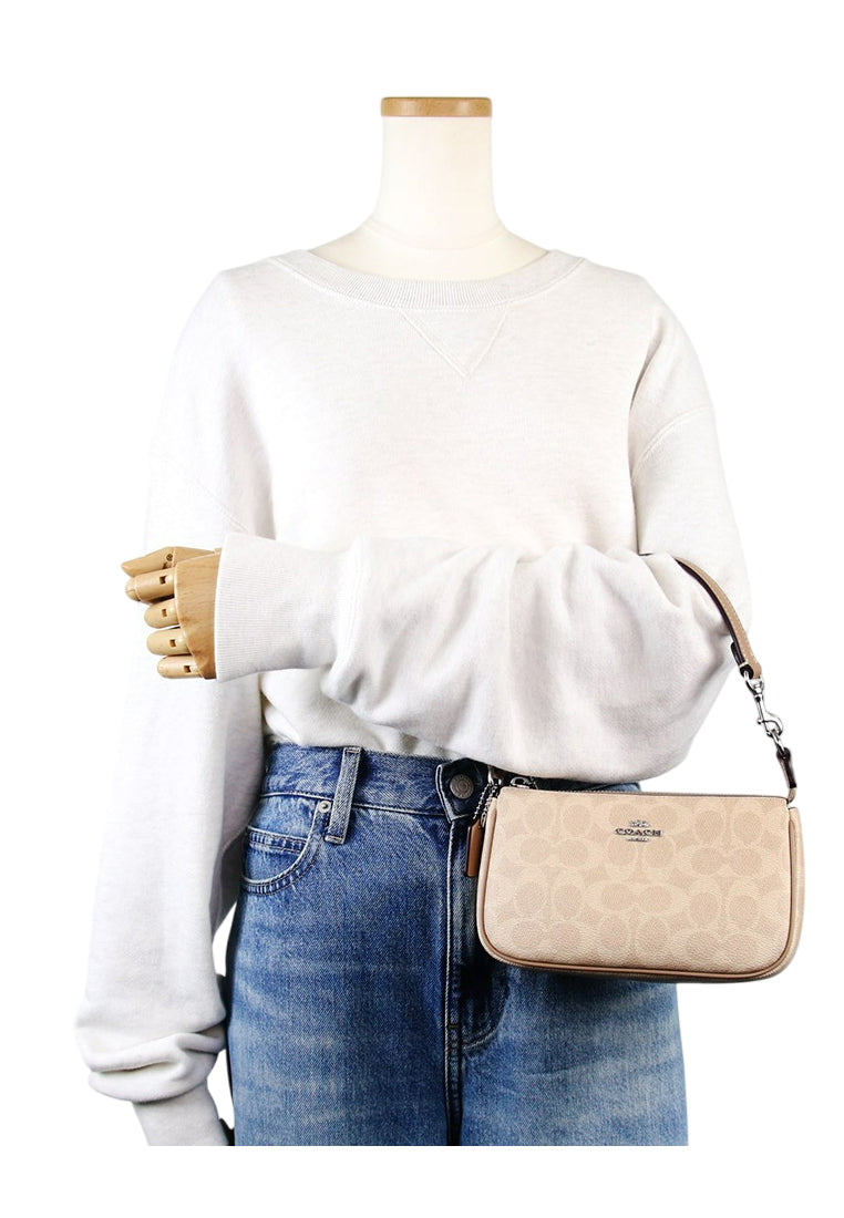 Coach Nolita 19 In Signature Canvas - Sand/Beige