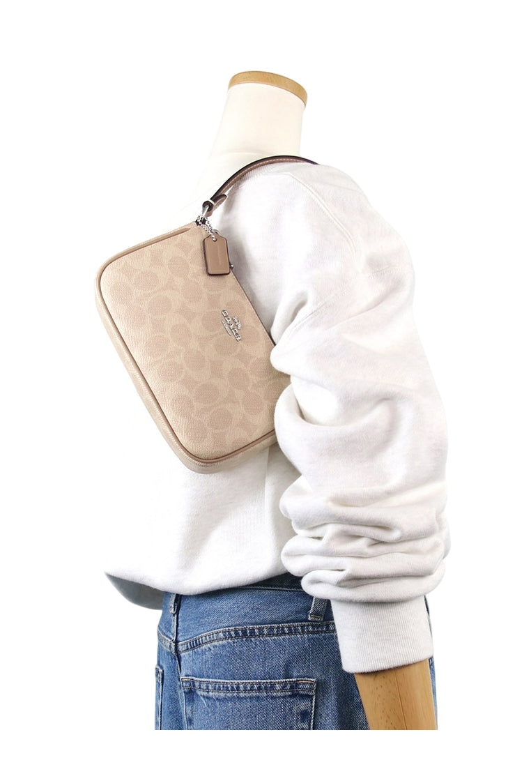 Coach Nolita 19 In Signature Canvas - Sand/Beige