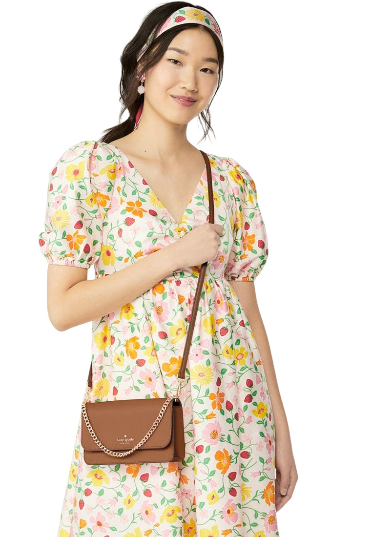 Kate Spade Madison Small Flap Crossbody - Brown