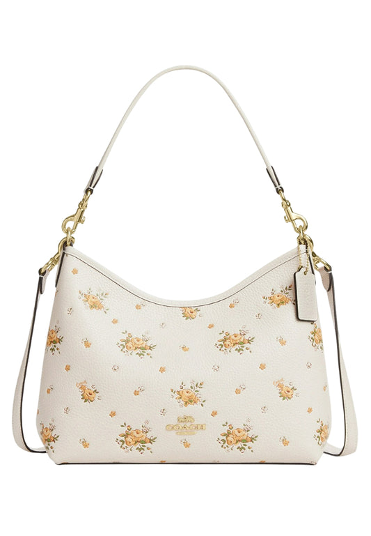 Coach Laurel Shoulder Bag With Floral Print - White/Multi
