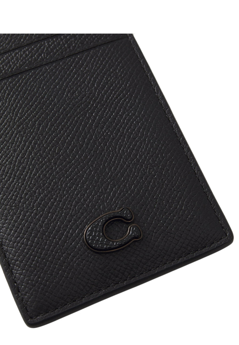 Coach Mens ID Lanyard With Signature Canvas - Black