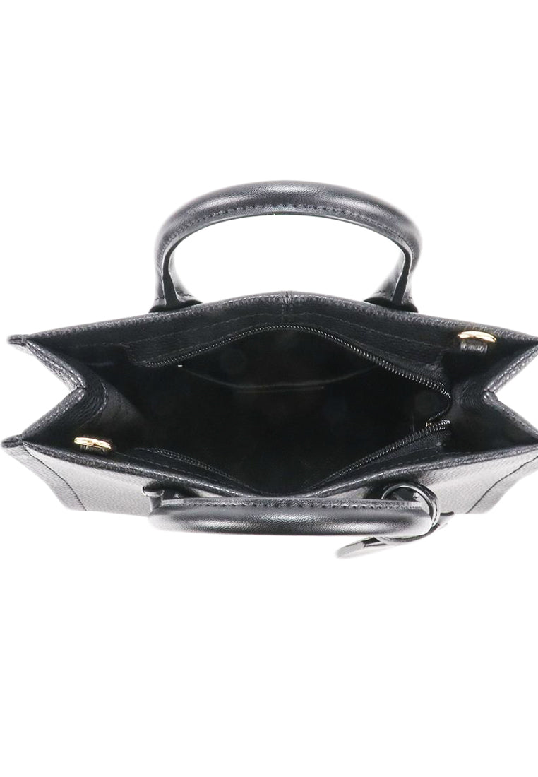 Michael Kors Mirella Small Pebbled Leather Crossbody Bag - Black