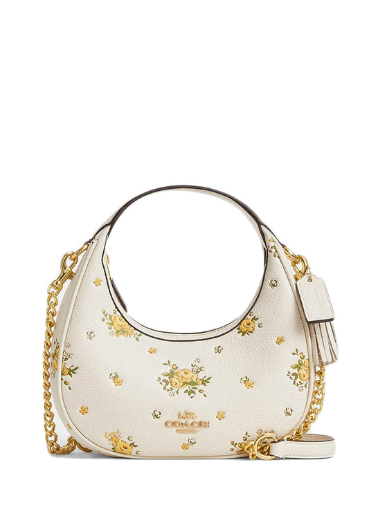 Coach Carmen Mini Crossbody Bag With Floral Print - White