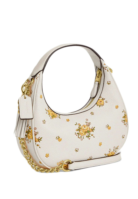 Coach Carmen Mini Crossbody Bag With Floral Print - White
