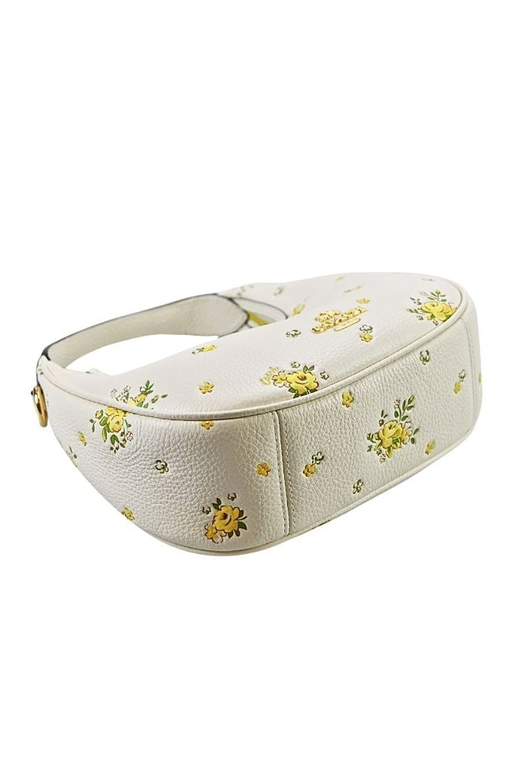 Coach Carmen Mini Crossbody Bag With Floral Print - White