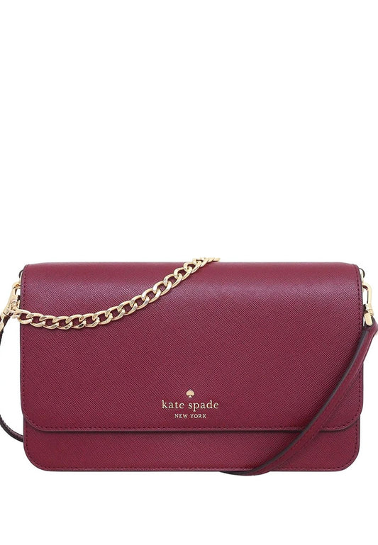 Kate Spade Madison Willow Medium Flap Convertible Crossbody - Blackberry