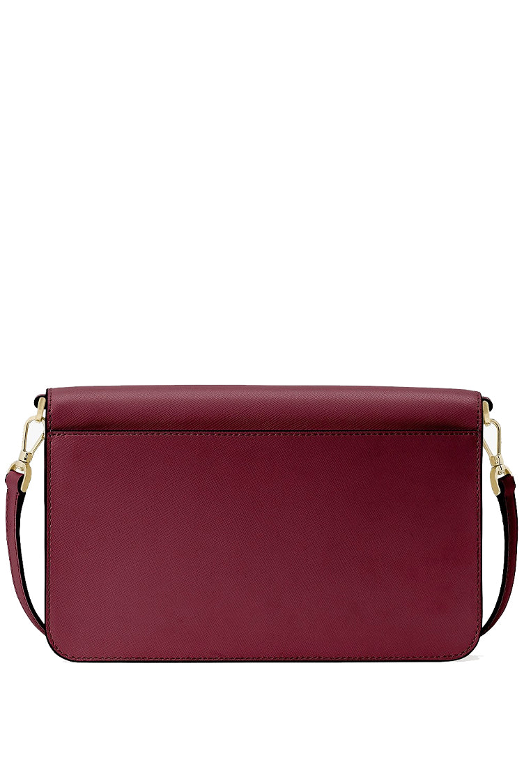 Kate Spade Madison Willow Medium Flap Convertible Crossbody - Blackberry