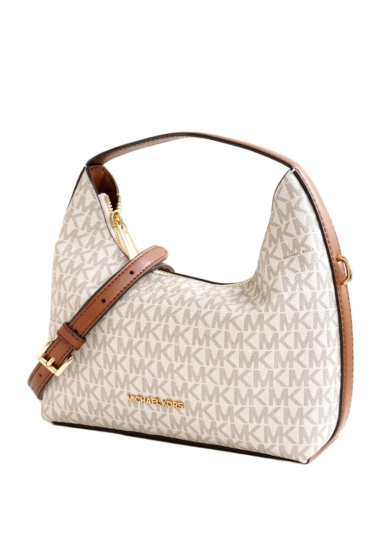 Michael Kors Ember Small Signature Logo Messenger Bag - Light Cream/Multi