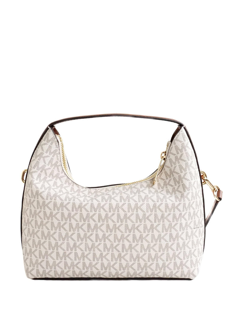 Michael Kors Ember Small Signature Logo Messenger Bag - Light Cream/Multi