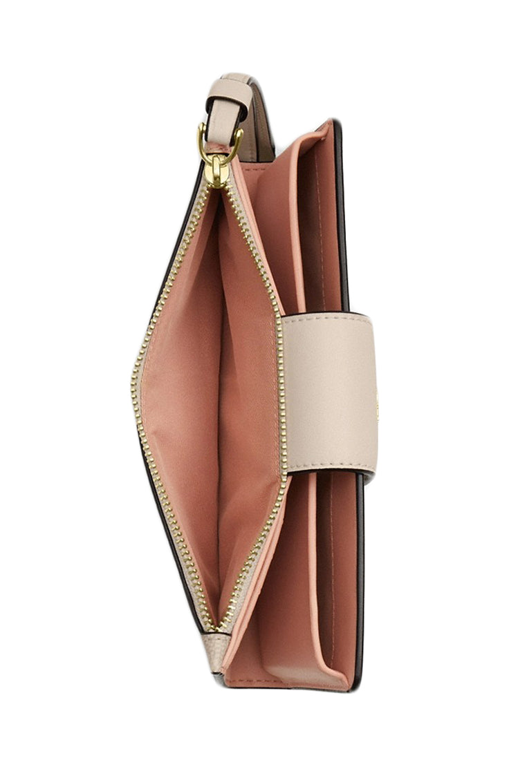 Coach Phone Wallet In Signature Canvas With Floral Print - Sand/Multi